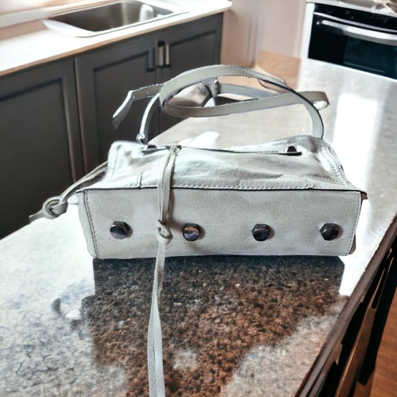 Rebecca Minkoff  REBBECA MINKOFF Smooth Leather Putty/Grayish Crossbody/Shoulder/Clutch Purse